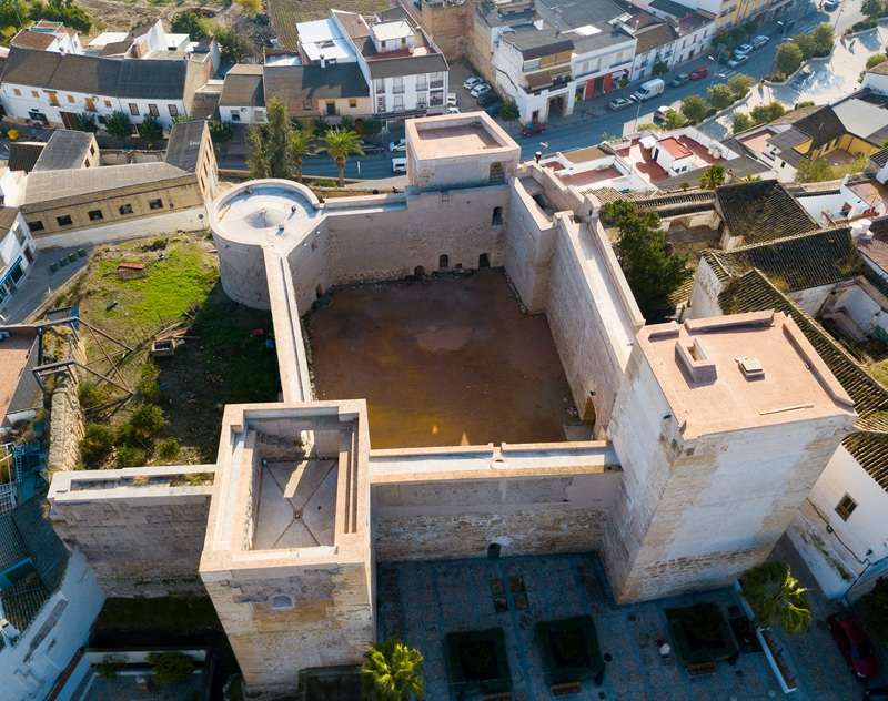 Castillo de Castro del Río vista aerea